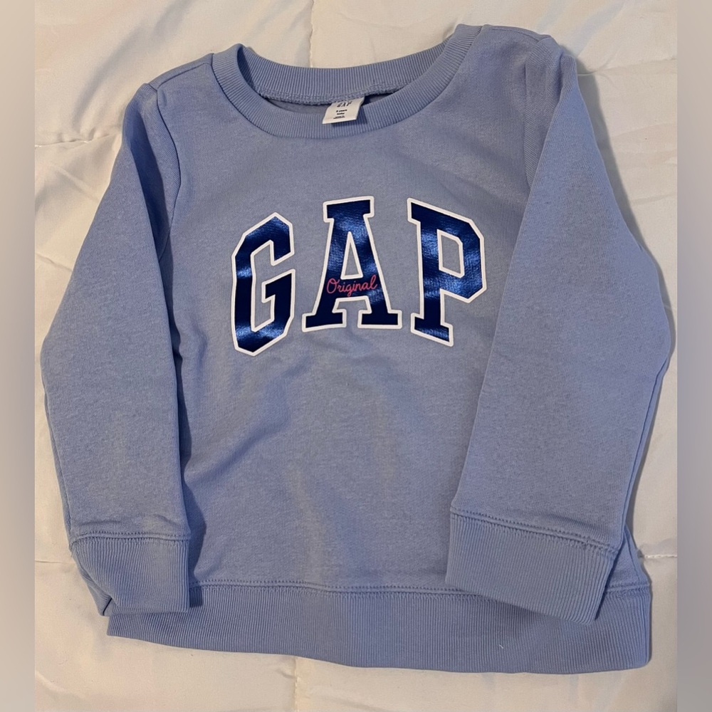 babyGap Light Blue Logo Sweater RRP $24.99